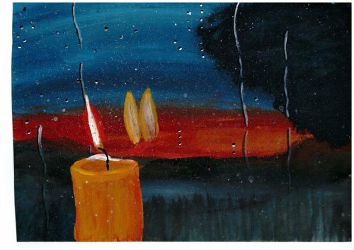 Laiba Candle Painting